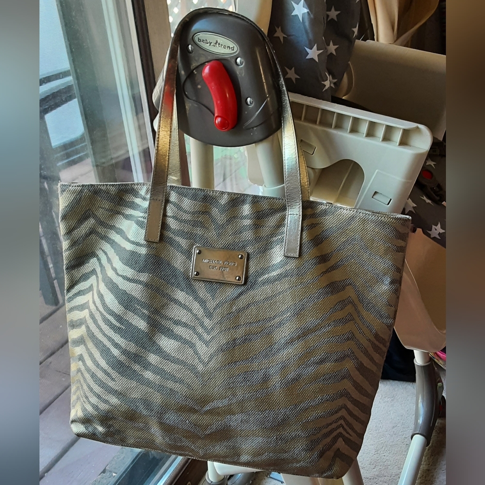 Michael Kors Gold Zebra Tote